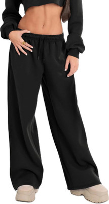 PROGENY Solid Women Black Track Pants