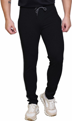 STARFOX Solid Men Black Track Pants