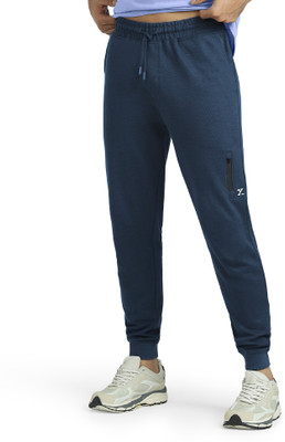 XYXX Solid Men Dark Blue Track Pants