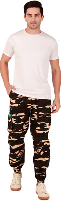 NU9 Printed Men Brown Track Pants