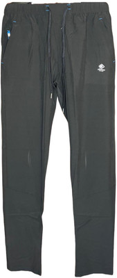 lower men Self Design Men Grey Track Pants