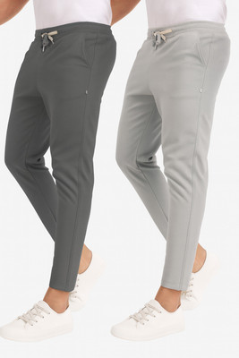 Retailmart Solid Men Grey, Grey Track Pants