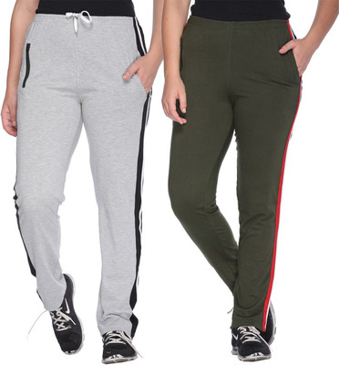 Weboasis Solid Women Multicolor Track Pants