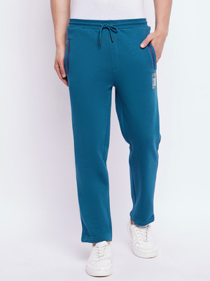DUKE Solid Men Blue Track Pants