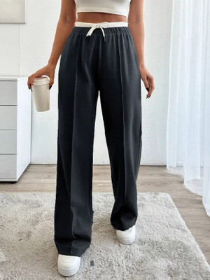 Priyansh Enterprises Solid Women Black Track Pants