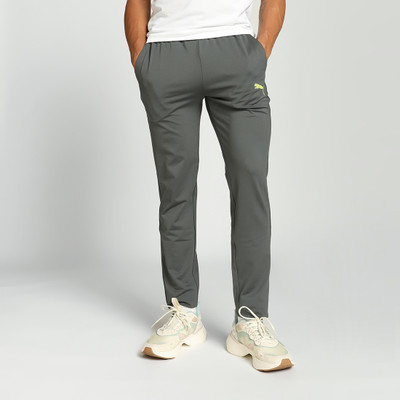 PUMA Solid Men Grey Track Pants