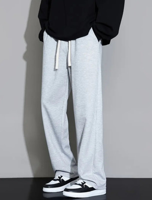 deslizar Solid Men Grey Track Pants