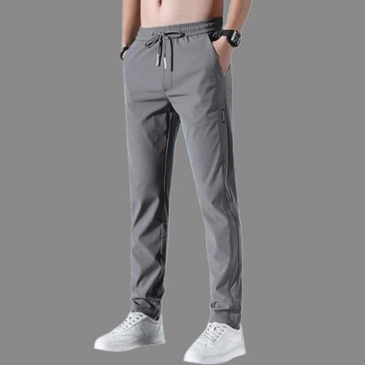 FICKA Solid Men Grey Track Pants