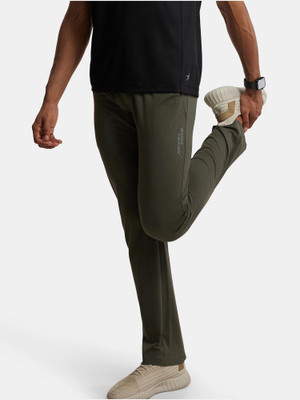 JOCKEY SP27 Soft Touch Microfiber Stretch Active Wear Solid Men Green Track Pants
