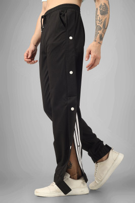 WEARDUDS Solid Men Black Track Pants
