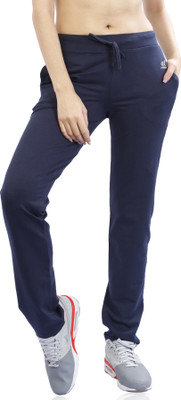 Laasa Sports Solid Women Blue Track Pants