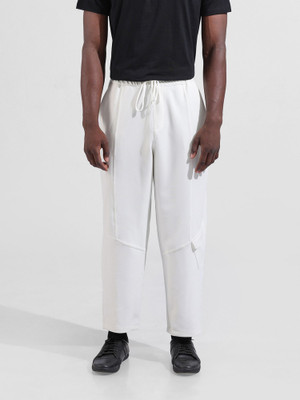 The Indian Garage Co. Solid Men White Track Pants