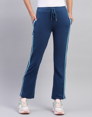 MONTE CARLO Striped Women Blue Track Pants