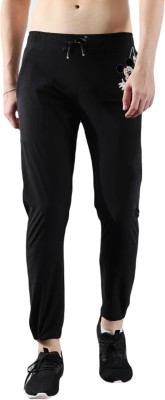 PP Vastram Solid Men Black Track Pants