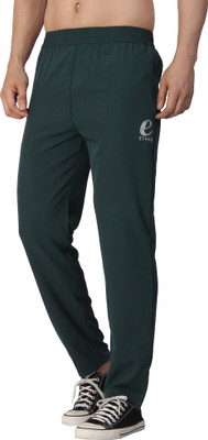 Ethan Solid Men Dark Green Track Pants