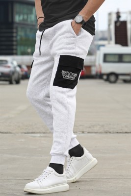 TRIPR Solid Men White Track Pants