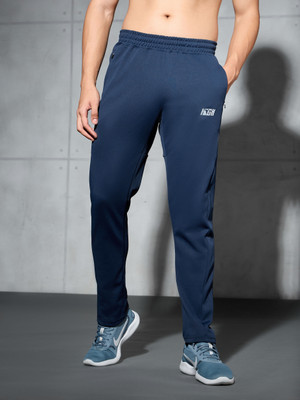 TECHNOSPORT Colorblock Men Blue Track Pants