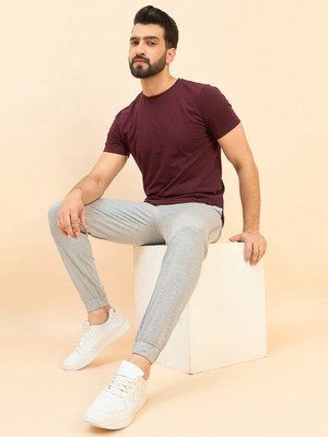 SWEET DREAMS Solid Men Grey Track Pants
