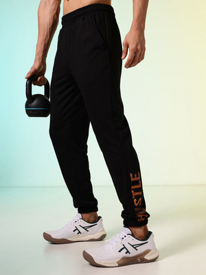 HRX by Hrithik Roshan Solid Men Black Track Pants