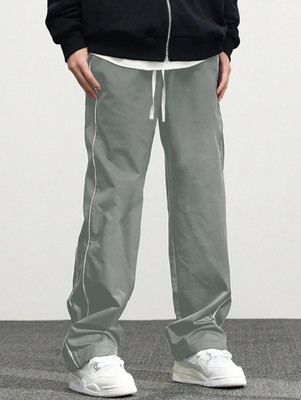 Rajovati Solid Men Silver Track Pants