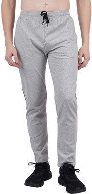 Wrodss Solid Men Grey Track Pants