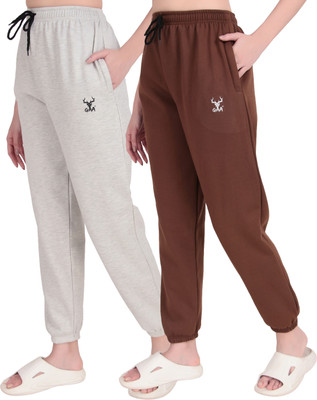GAA Solid Men & Women Black, Brown Track Pants