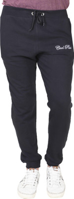 AWACK Solid Men Black Track Pants