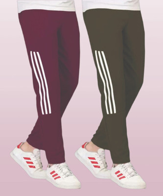 THE SARTHI FASHION Striped Men Green, Maroon Track Pants