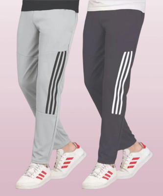 CLOTVIN TREND Striped Men Grey Track Pants