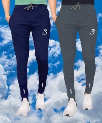 sonoiizeed hk Printed Men Blue, Grey Track Pants