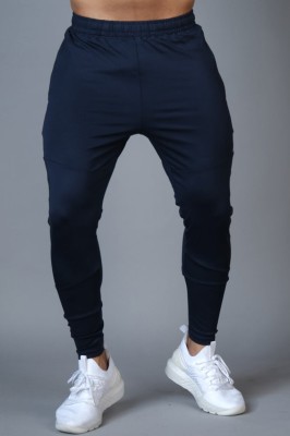 FuaarK Solid Men Dark Blue Track Pants