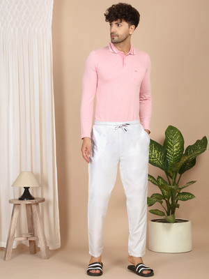 SWEET DREAMS Solid Men White Track Pants