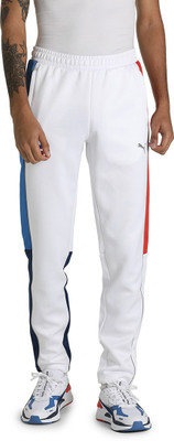PUMA BMW MMS MT7 Track Pants Slim Colorblock Men White Track Pants