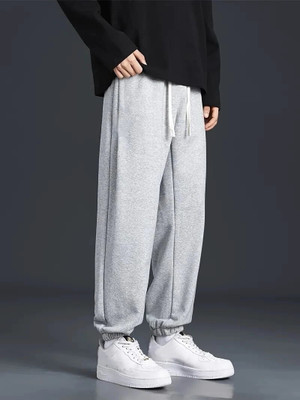 PROGENY Solid Men Grey Track Pants