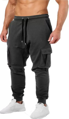 Kaff Printed Men Grey Track Pants