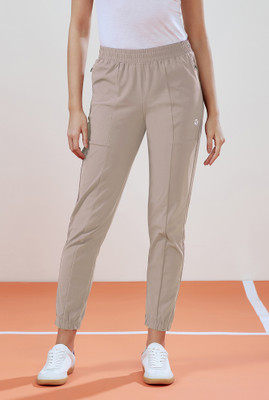 TECHNOSPORT Solid Women Beige Track Pants