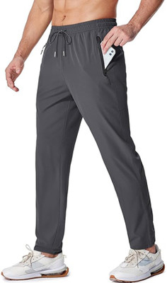SkiFit Solid Men Grey Track Pants