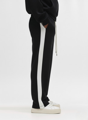 Dockstreet Striped Men Black Track Pants