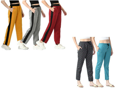 Indistar Printed Women Multicolor Track Pants