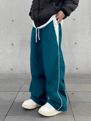 Rajovati Solid Men Blue Track Pants
