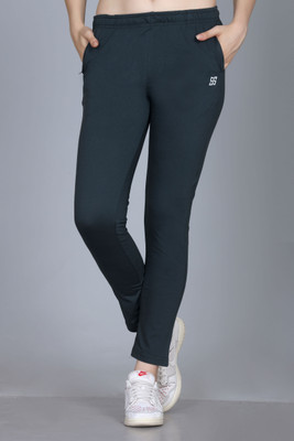 BILBURY Solid, Printed Women Green Track Pants
