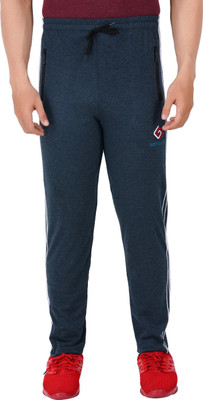 FEEL TRACK Solid Men Blue Track Pants