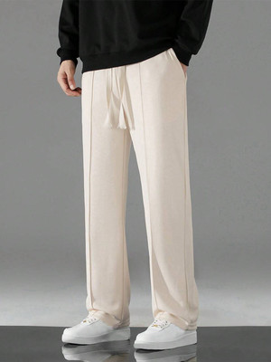 KONMODA Solid Men Beige Track Pants