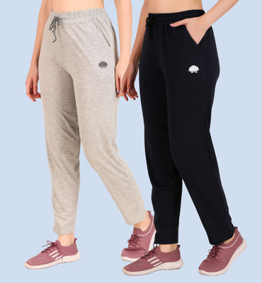 GAA Solid, Printed Women Dark Blue, Beige Track Pants