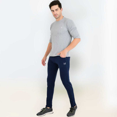 Kaddy Solid Men Dark Blue Track Pants