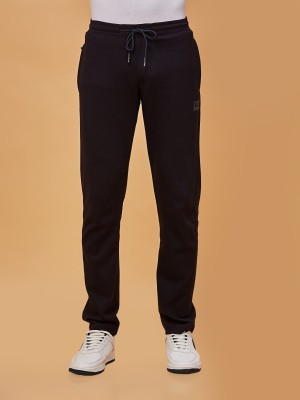 bEEVEE Solid Men Dark Blue Track Pants