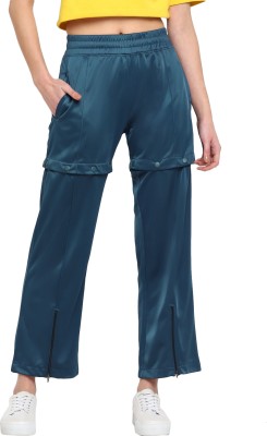 OFF LIMITS Solid Women Dark Blue Track Pants