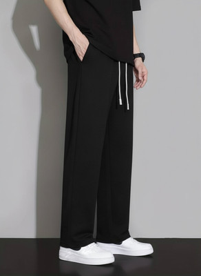 Dockstreet Striped Men Black Track Pants