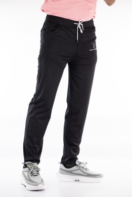 DREAMS AND DESIGN Solid Men Black Track Pants