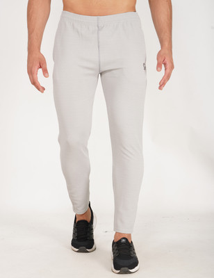 GOTO Solid Men Silver Track Pants